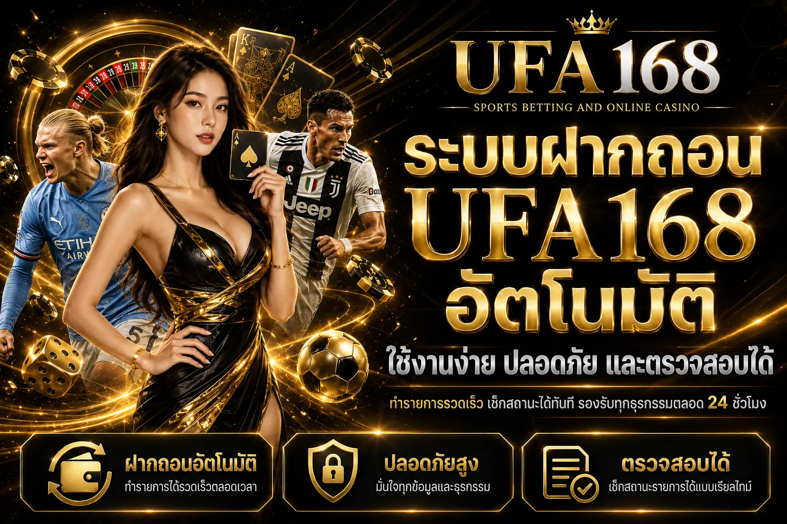 ฝากถอน UFA168 อัตโนมัติ
