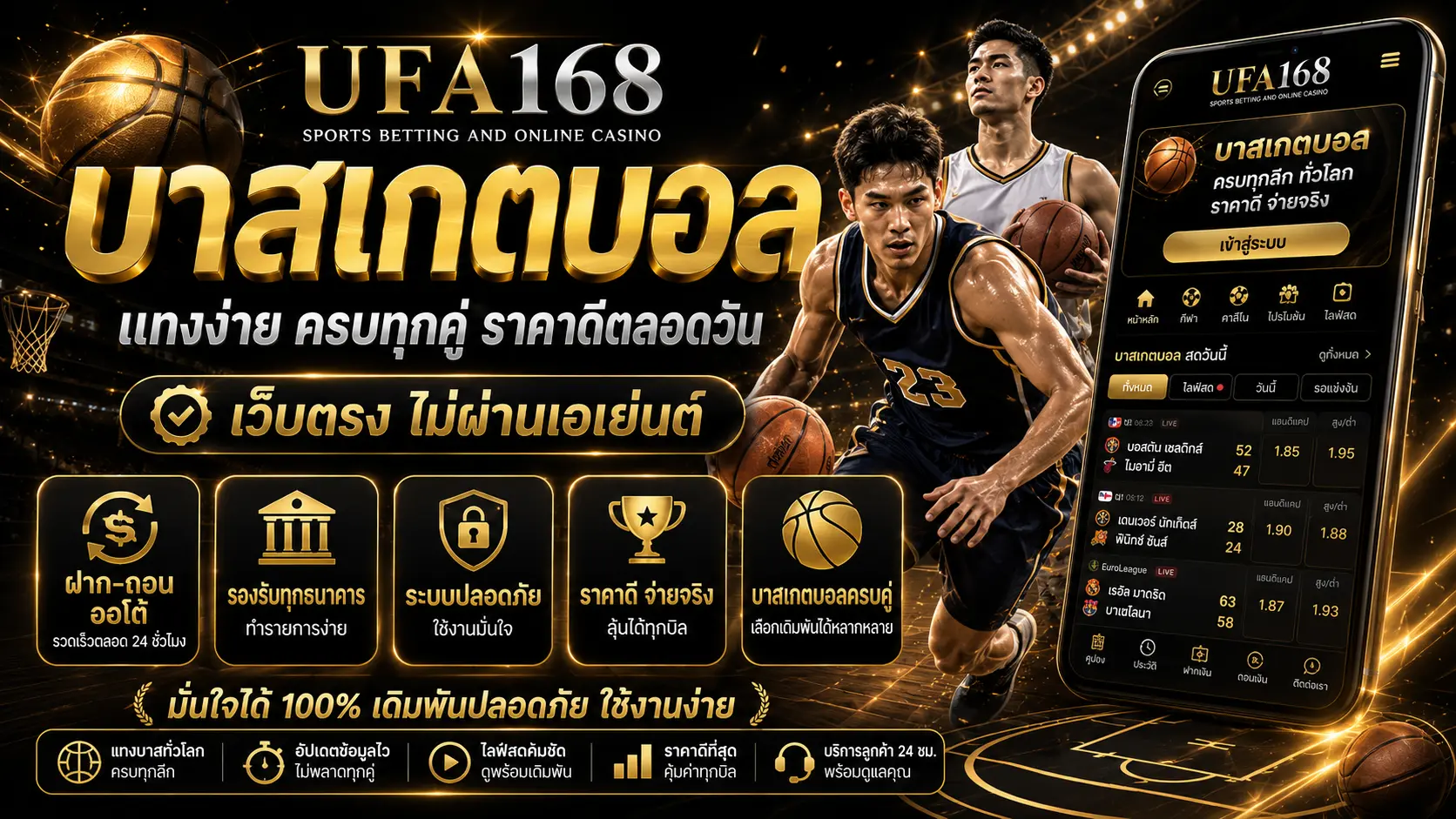 บาสเกตบอล UFA168